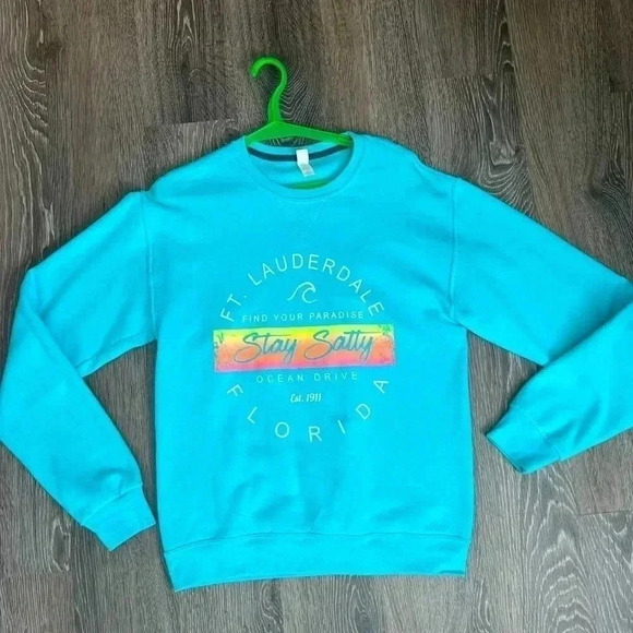 Fruit of the Loom Women’s Ft. Lauderdale Stay salty crewneck size small - Picture 1 of 3